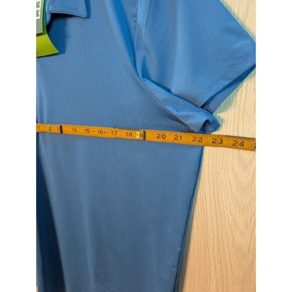 New LL Bean Women's Relaxed Fit Premium Double L Polo Shirt Blue Water XL - Picture 6 of 7